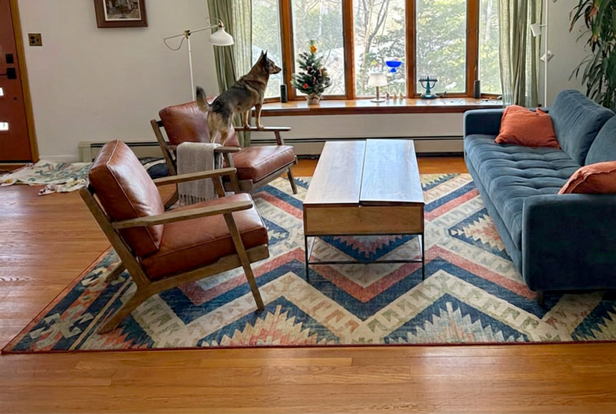 Accent chair visualized in room