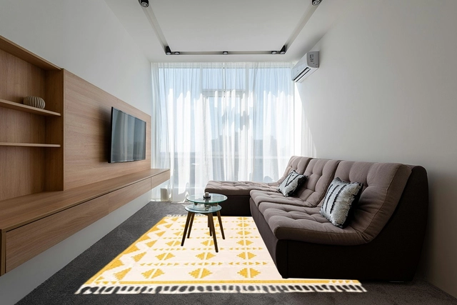 DressMyCrib AR rug preview shown in a room