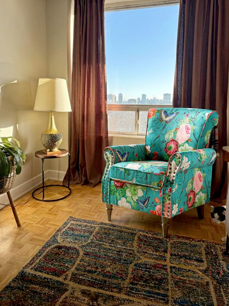 DecorViz AI chair preview in a home interior